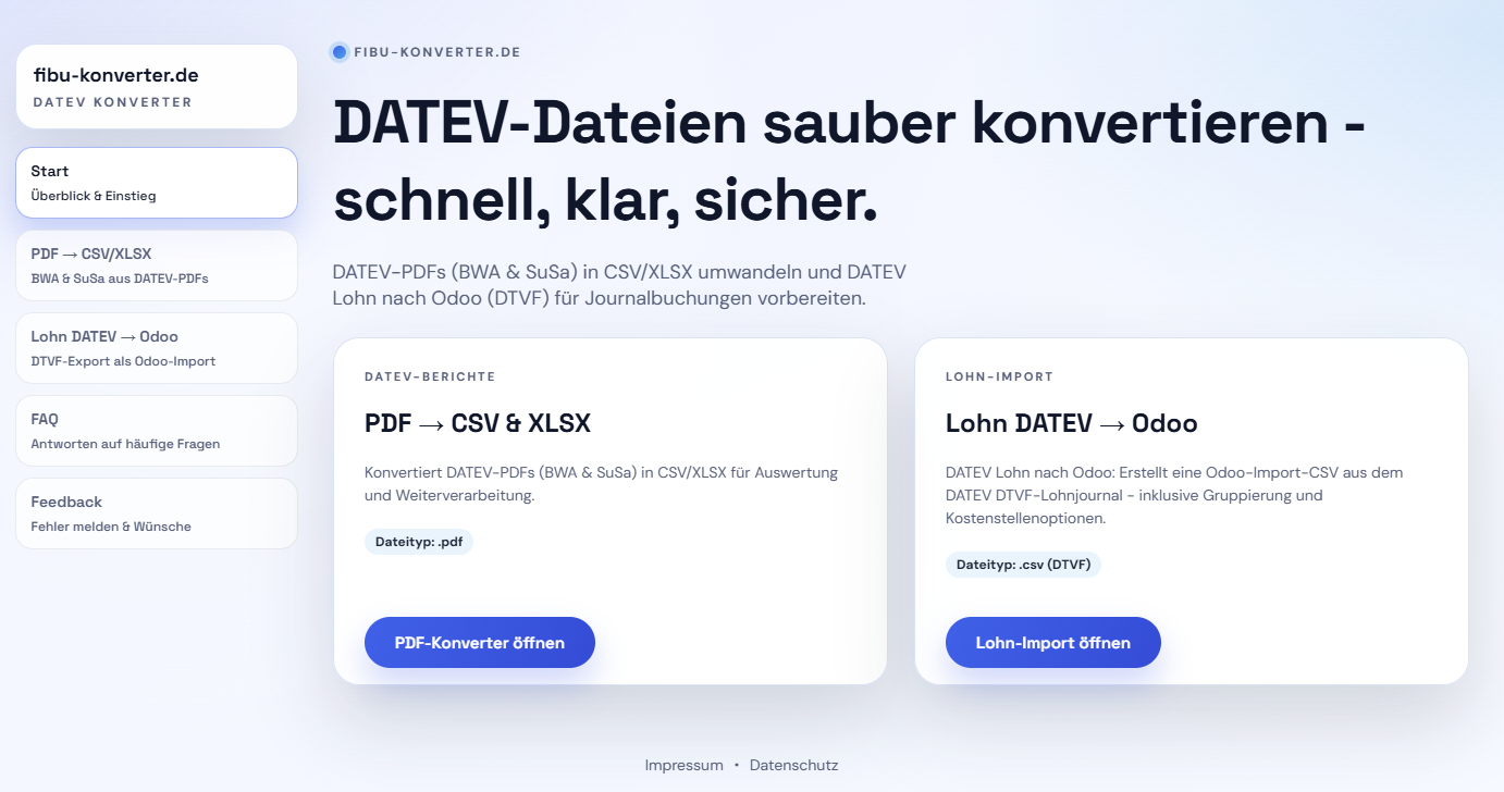 Screenshot von fibu-konverter.de